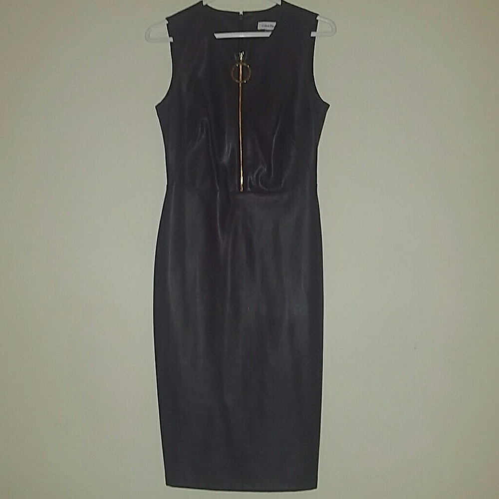Calvin Klein Vegan Leather Dress
